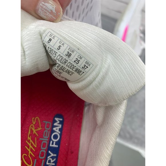 Skechers Air Cooled Memory‎ Foam Size 8 White Women's Sneakers - Picture 9 of 9
